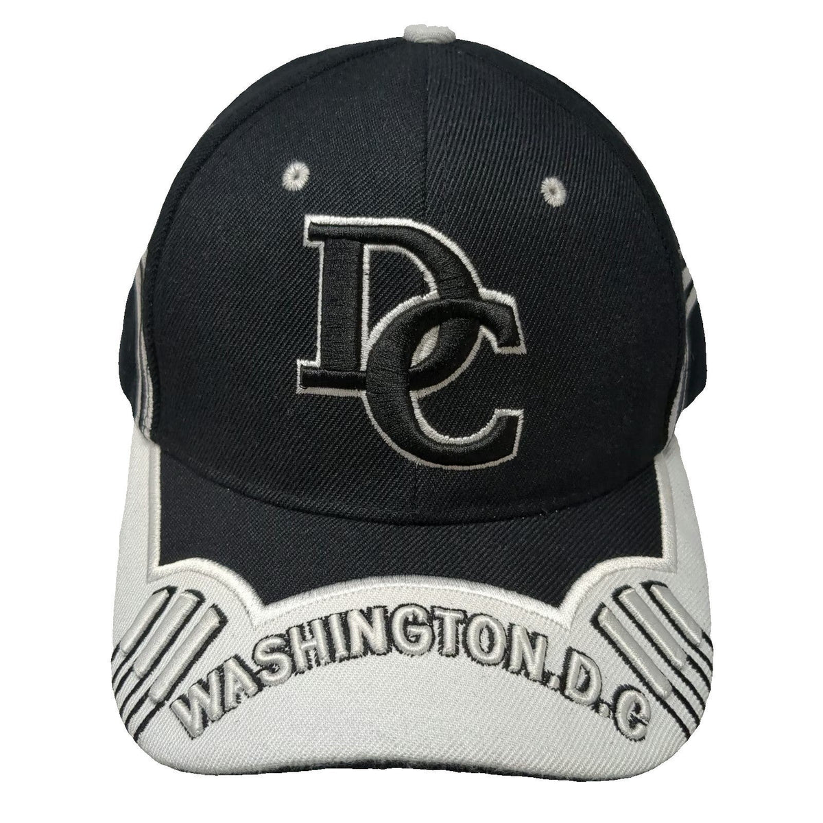 City Hunter Baseball Cap Black One Size Washington DC Embroidered Strapback Hat