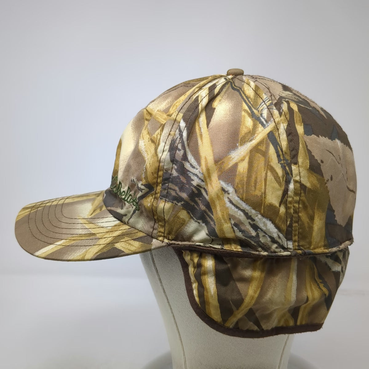 Cabela's Trapper Hat Brown XL Gore-Tex Thinsulate Camo Marsh Ear Flaps Hat