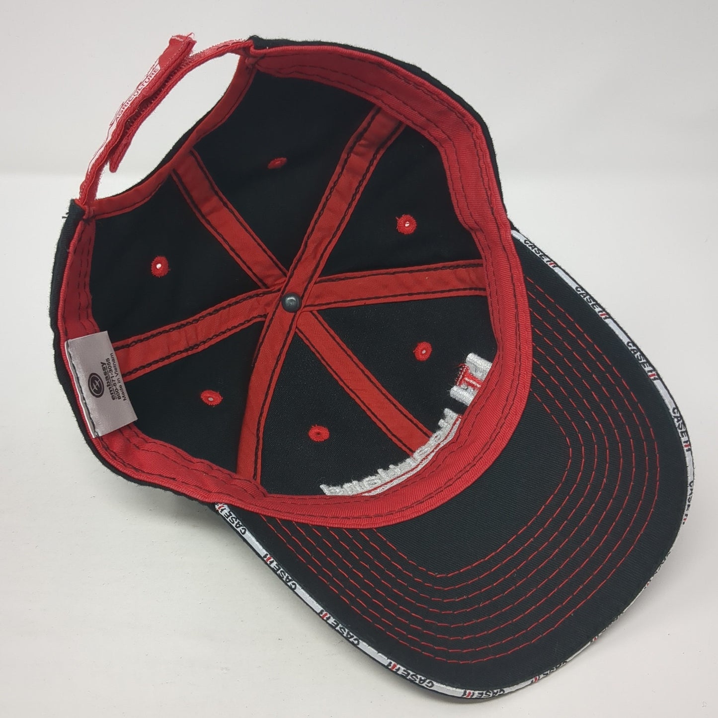 Heartland Tractor Strapback Hat Black One Size Adjustable Embroidered