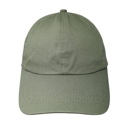 Unbranded Strapback Hat Green One Size Adjustable Blank Solid 6 Panel