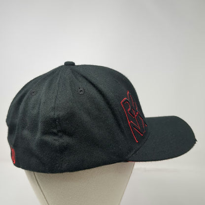 Ronix Baseball Cap Black XL Hat Red Embroidery Stretch Fit Structured L-XL