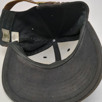 Timberland Baseball Cap Brown One Size Leather Patch Strapback Hat 10061
