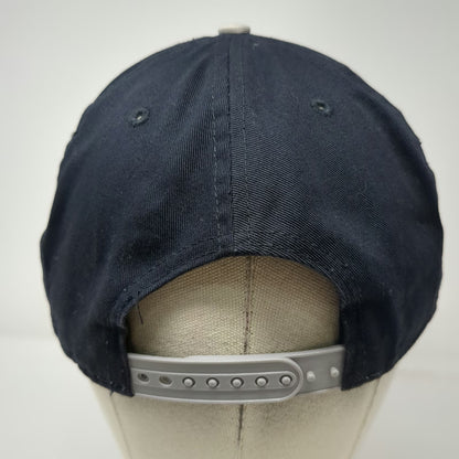 New Era New York Yankees MLB Snapback Hat Blue L Flat Brim Green Undervisor Gray