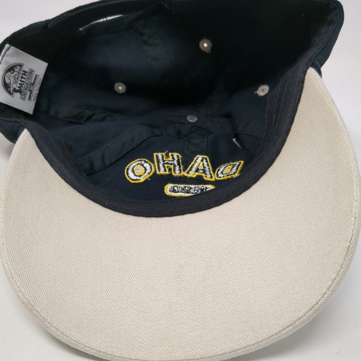 Smith Southwestern Idaho 1890 Bear Paw Baseball Cap Black Beige One Size Hat
