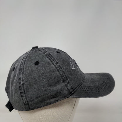 Wildwood Crest New Jersey Est. 1910 Strapback Hat Gray Embroidered Lucky 7