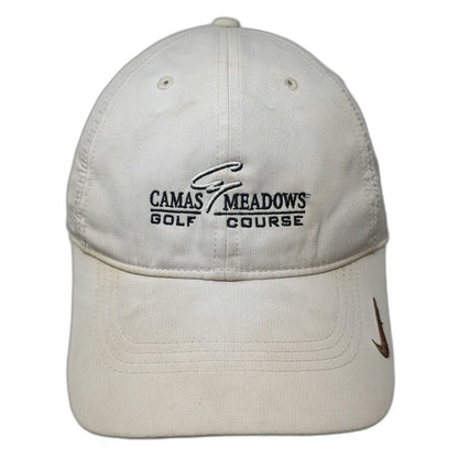 Nike Baseball Cap Beige One Size Strapback Swoosh Camas Meadows Golf Course Hat