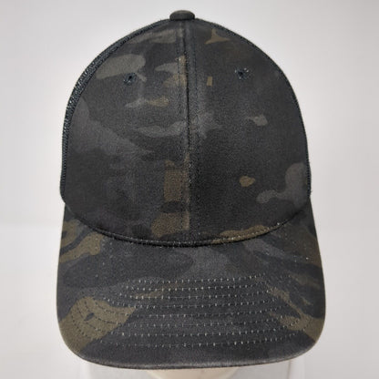 The Classics Yupoong Snapback Trucker Hat Camouflage OS Adjustable Mesh Back