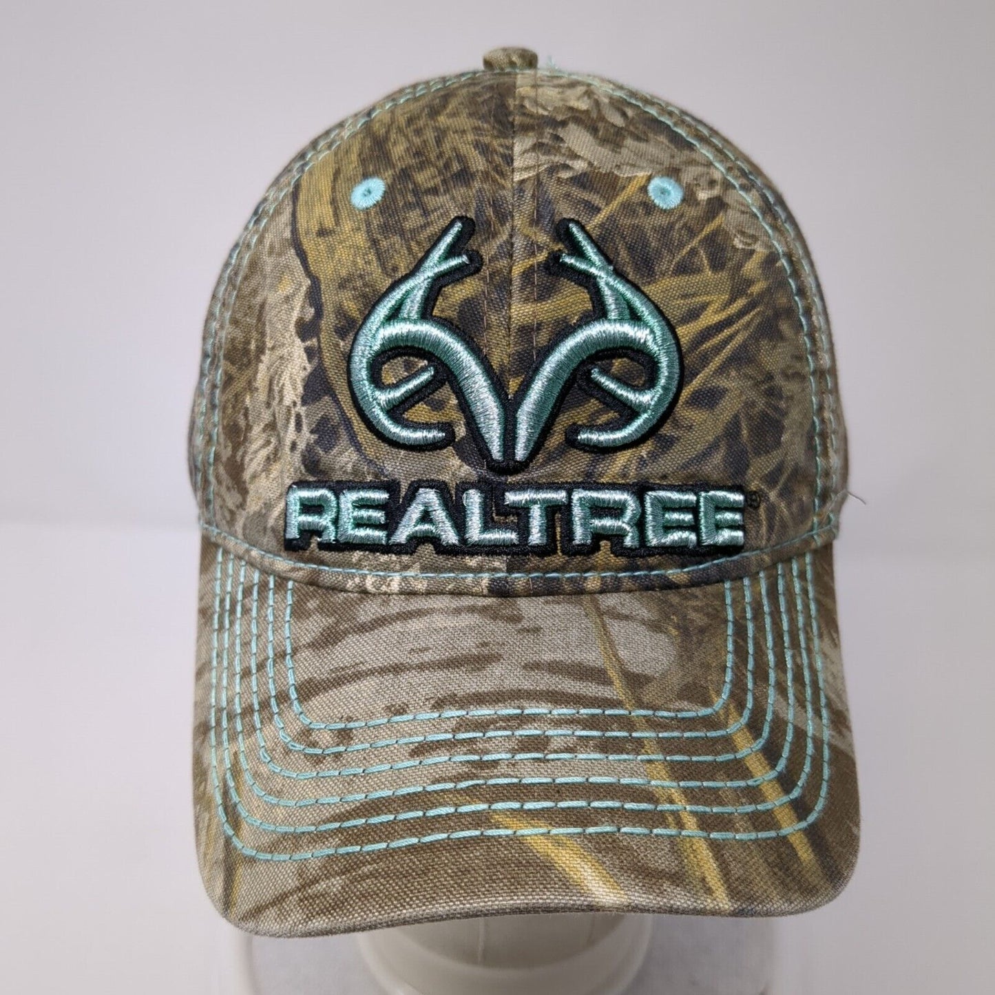 Realtree Strapback Hat Camo One Size Vent Holes Hunting Outdoor Cap