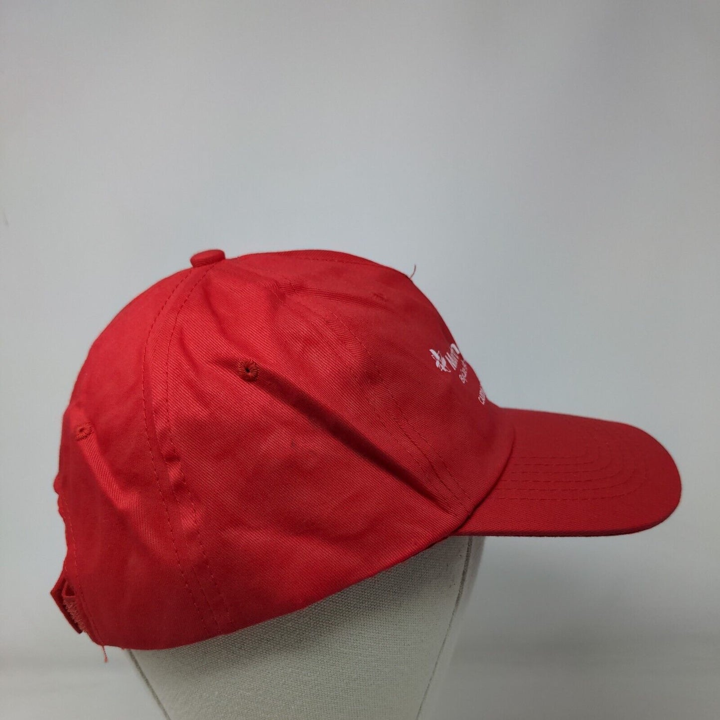 Morton Plant Mease Cardiac Rehabilitation Strapback Hat Red One Size Hit Wear