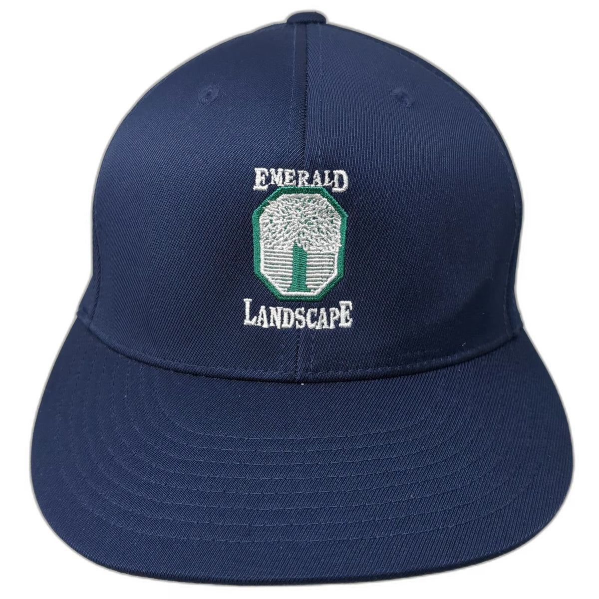 Sport-Tek Baseball Cap Blue M Flexfit Emerald Landscape Logo Embroidered Hat