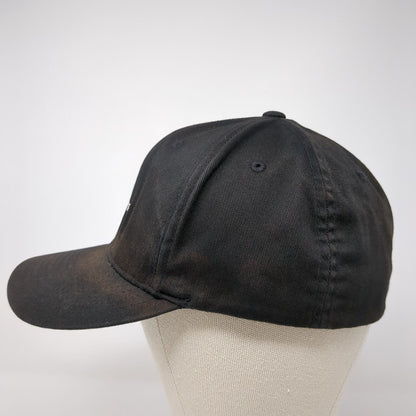 Quiksilver 1969 Fitted Hat Black L/XL Embroidered Flexfit 6 Panel