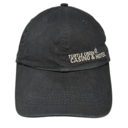 TIG Baseball Cap Black One Size Turtle Creek Casino Construction Slideback Hat