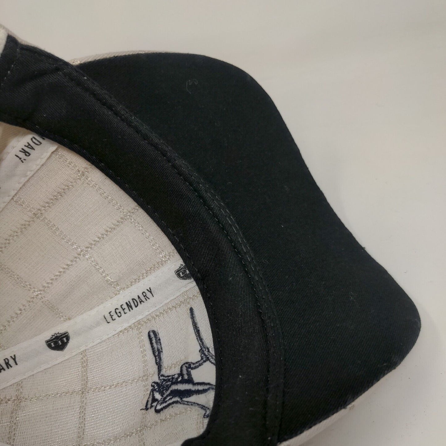 Spy Glass Hill Fitted Hat Tan OSFM Stretch Perfect Fit Patriotic Legendary