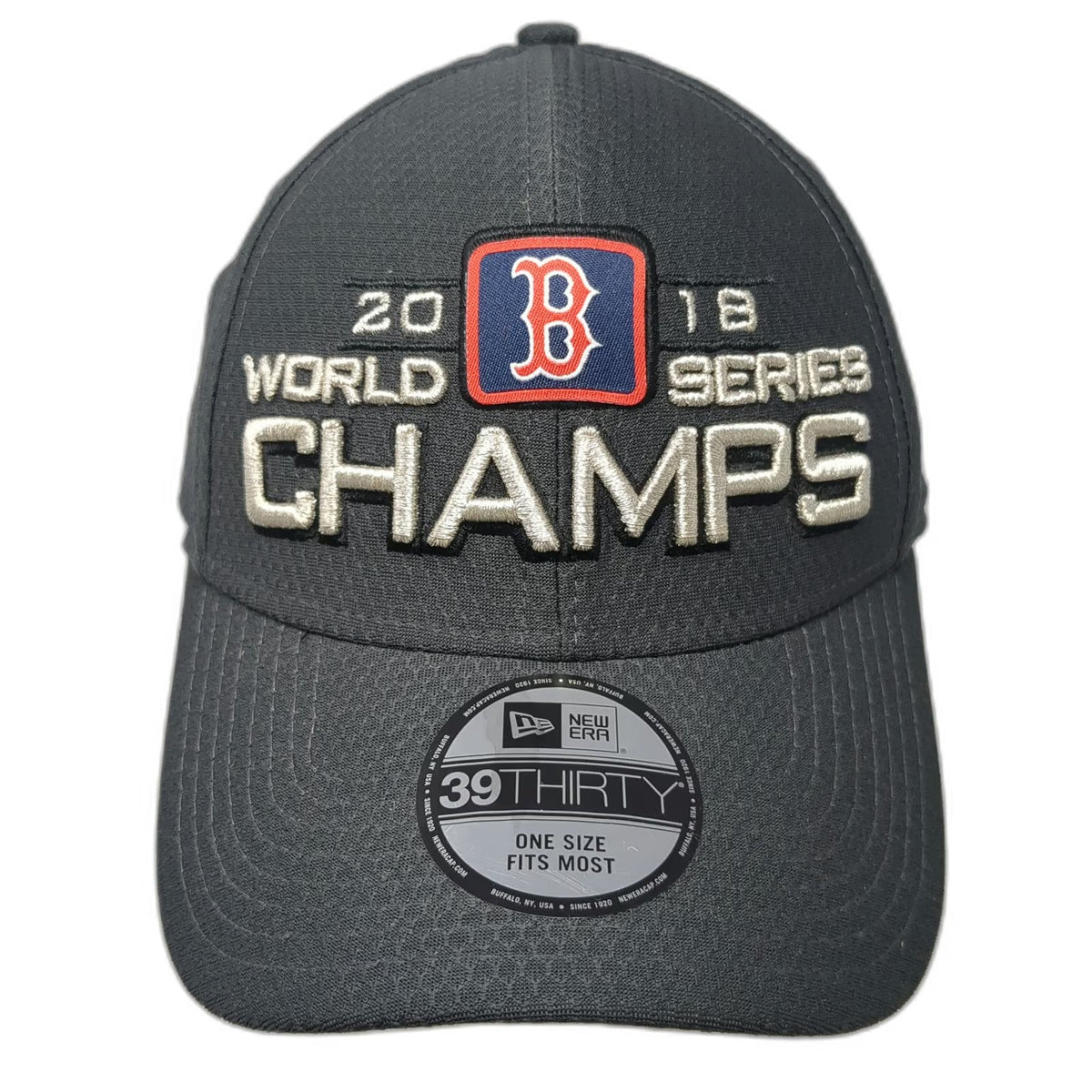 Boston Red Sox MLB New Era Baseball Cap Gray One Size 2018 World Series Champs