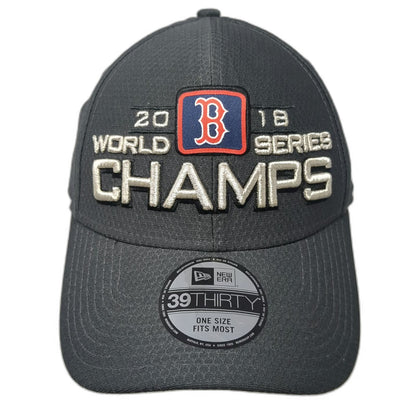 Boston Red Sox MLB New Era Baseball Cap Gray One Size 2018 World Series Champs
