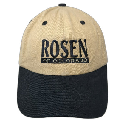 Bullet Line Rosen of Colorado Baseball Cap Brown One Size Slideback Hat Khaki