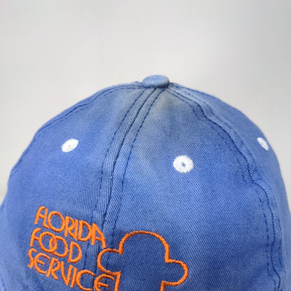 Florida Food Service Slideback Hat Blue OSFA Embroidered Hit Wear Crew Cap