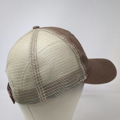Sportsman Baseball Cap Brown One Size Block Island Rhode Island Hat Mesh Patch
