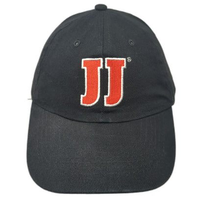 Jimmy John's Baseball Cap Black One Size Strapback Red Logo Embroidered Hat