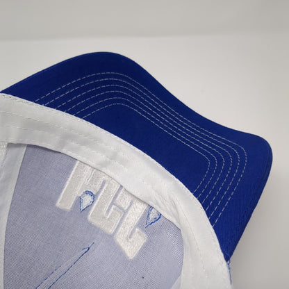 ISS Snapback Trucker Hat Blue OS Adjustable Embroidered Mesh Back Hit Wear