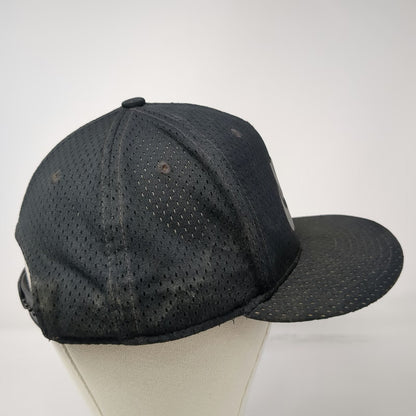 Nike 5 Panel Hat Black Gray One Size Nike Air Logo Mesh Flat Brim Snapback True