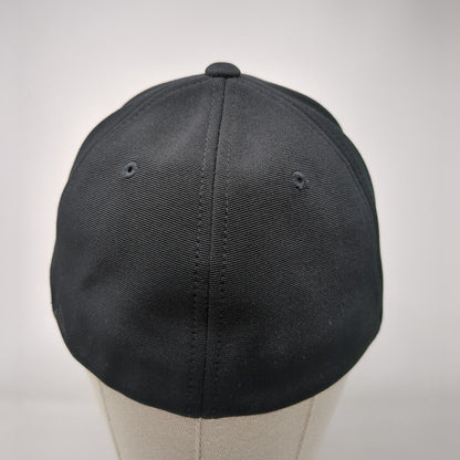 Charmac Fitted Hat Black Size 7 3/8-8 Embroidered M2 Technology Pacific Headwear