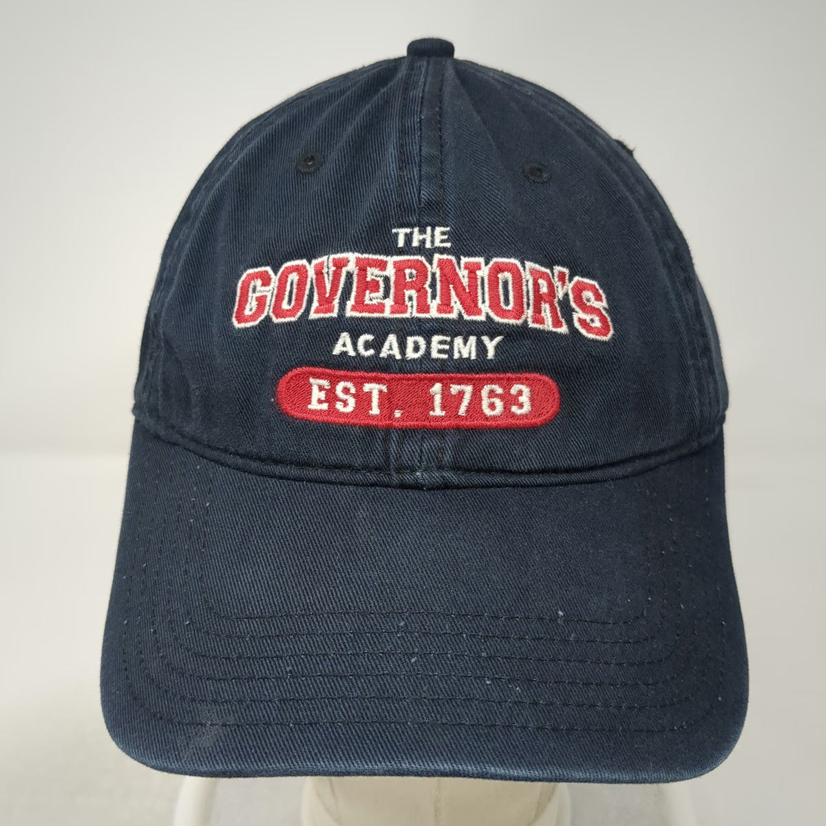 Legacy The Governor's Academy Baseball Cap Blue One Size Cotton Hat Slideback