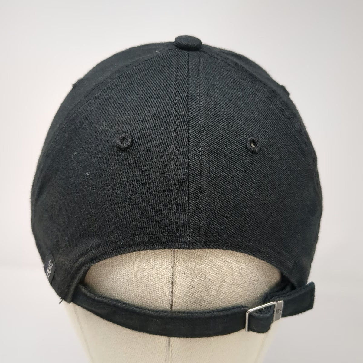 Adidas Baseball Cap Black One Size Embroidered Logo Slideback Aeroready Hat
