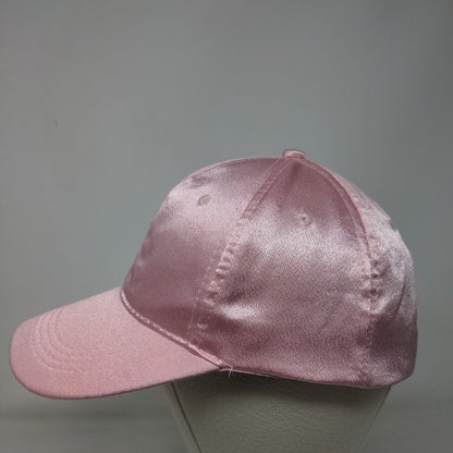 Unbranded Slideback Hat Pink One Size Adjustable Solid Blank 6 Panel
