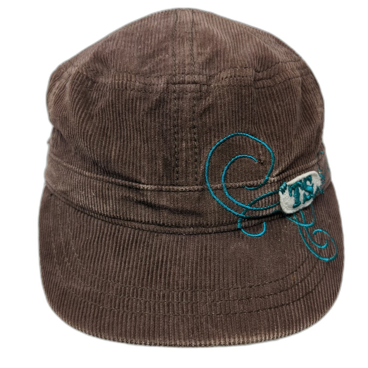 Taylor Swift Army Cap Brown One Size Corduroy Floral Lining Embroidery Hat
