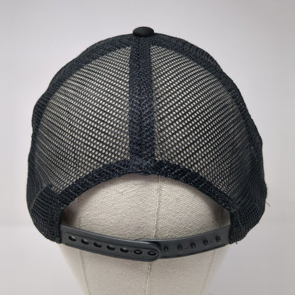 Shadow Running Snapback Trucker Hat Black One Size Mesh Back District