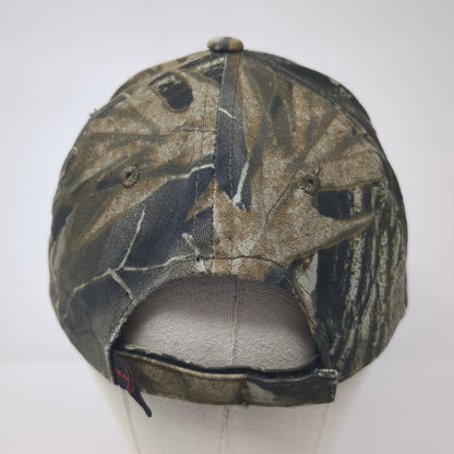 Merchants Metals Logo Strapback Hat Multicolor One Size Camo Hunting