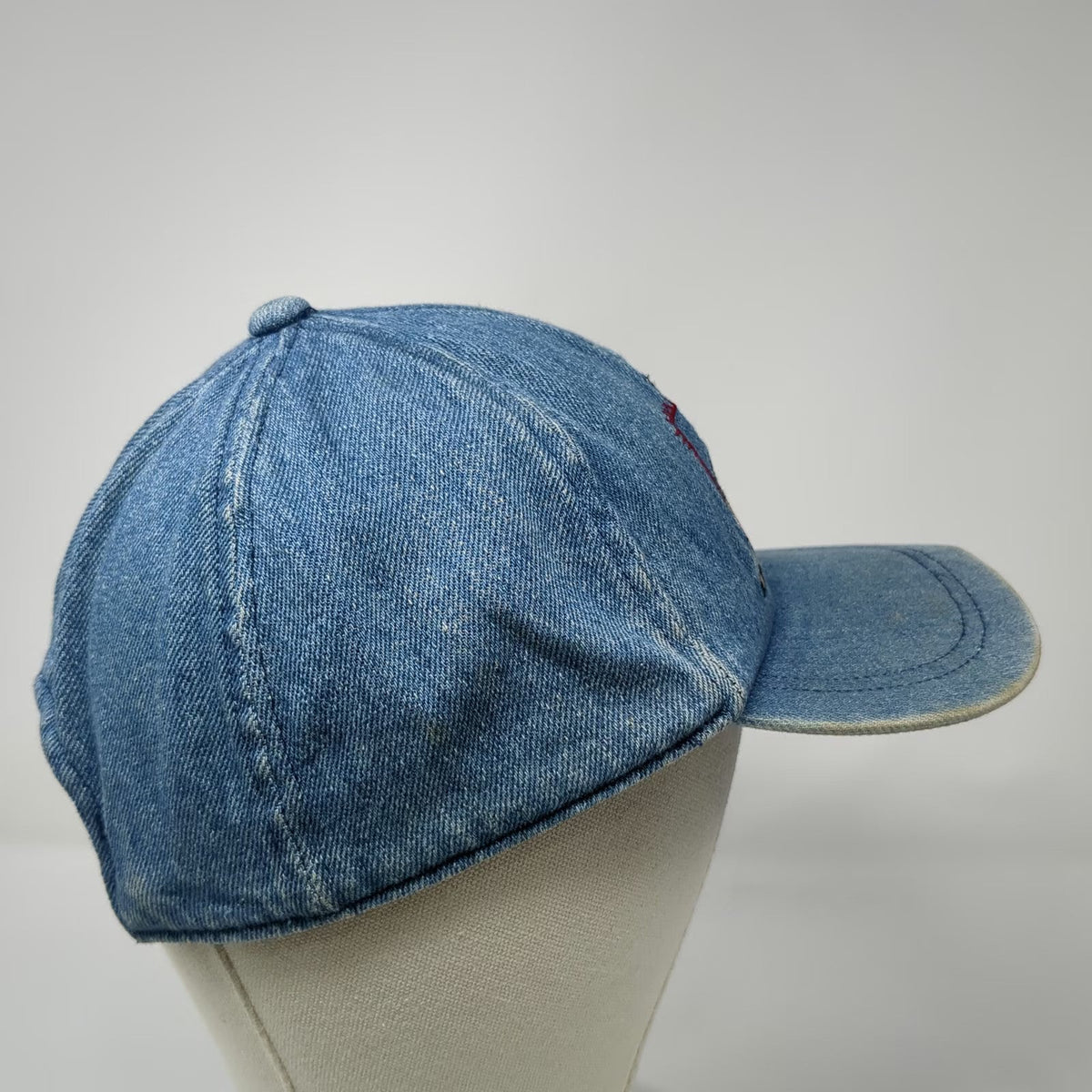 The Disney Store Baseball Cap Blue One Size Denim Pocahontas Meeko Character Hat