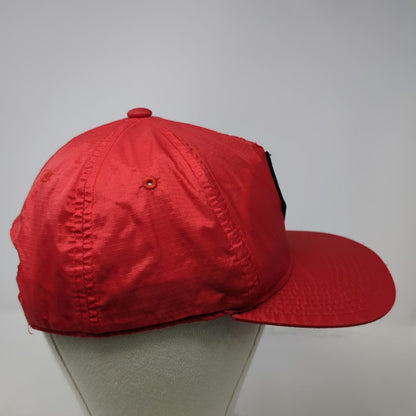Coal 5 Panel Hat Red One Size Nylon Snapback Palm Tree Sunset Graphic Outdoor