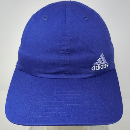 Adidas Baseball Cap Blue One Size Embroidered Logo Strapback Curved Brim Hat