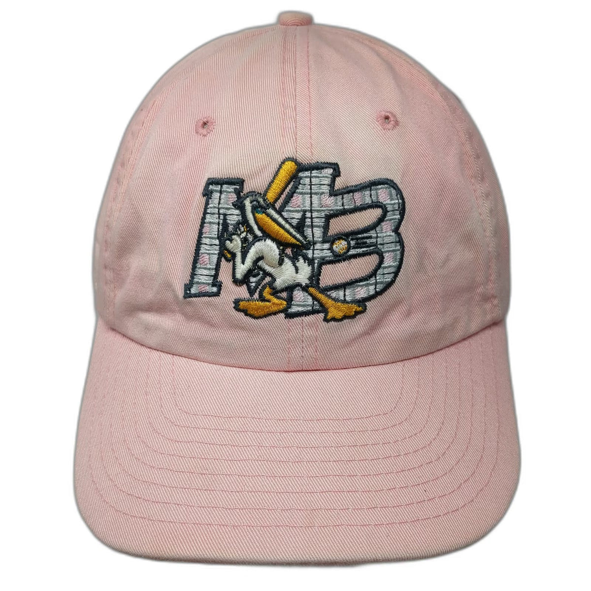 New Era Baseball Cap Pink One Size Myrtle Beach Pelicans MiLB Slideback Hat