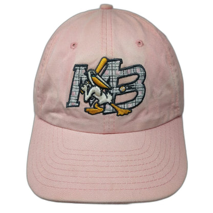 New Era Baseball Cap Pink One Size Myrtle Beach Pelicans MiLB Slideback Hat