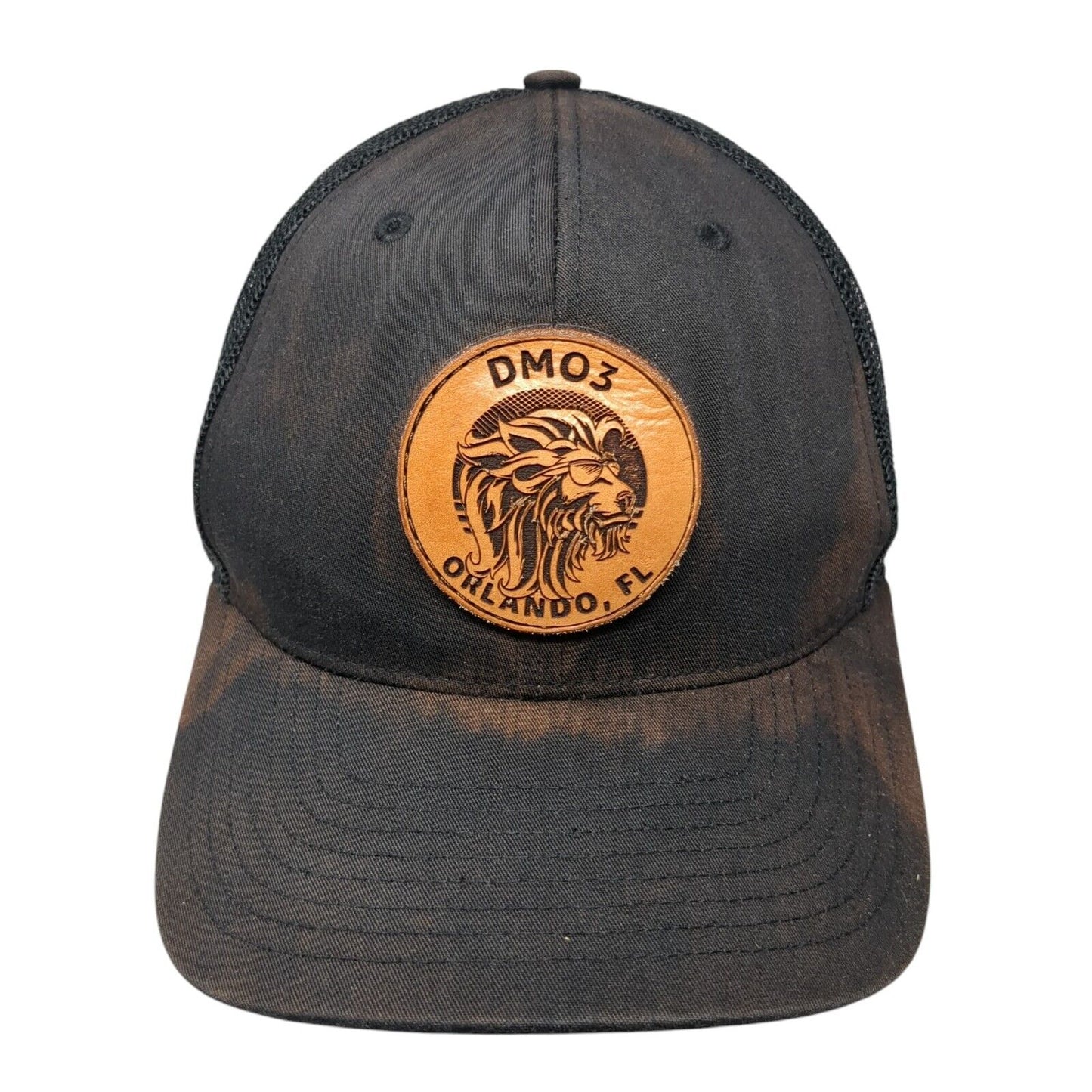 DM03 Orlando FL Snapback Trucker Hat Black OS Adjustable Mesh Back Richardson