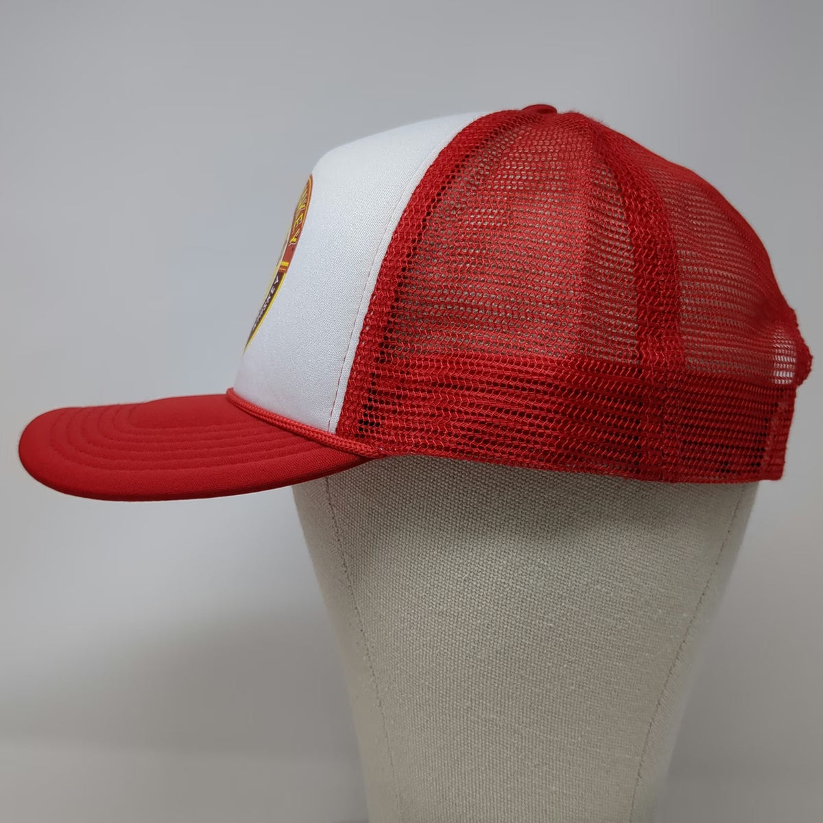 Hit Trucker Hat Red White One Size Dirty Monkey Banana Peanut Butter Whiskey