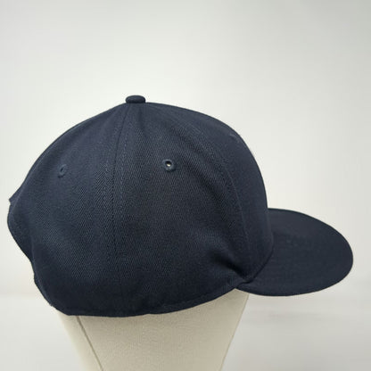 New Era New York Yankees MLB Blue Snapback One Size Hat 9FIFTY Flat Brim White