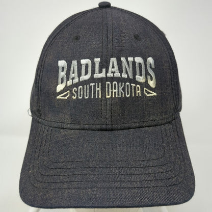 ACE USA Baseball Cap Blue One Size Badlands South Dakota Hat Strapback Heather