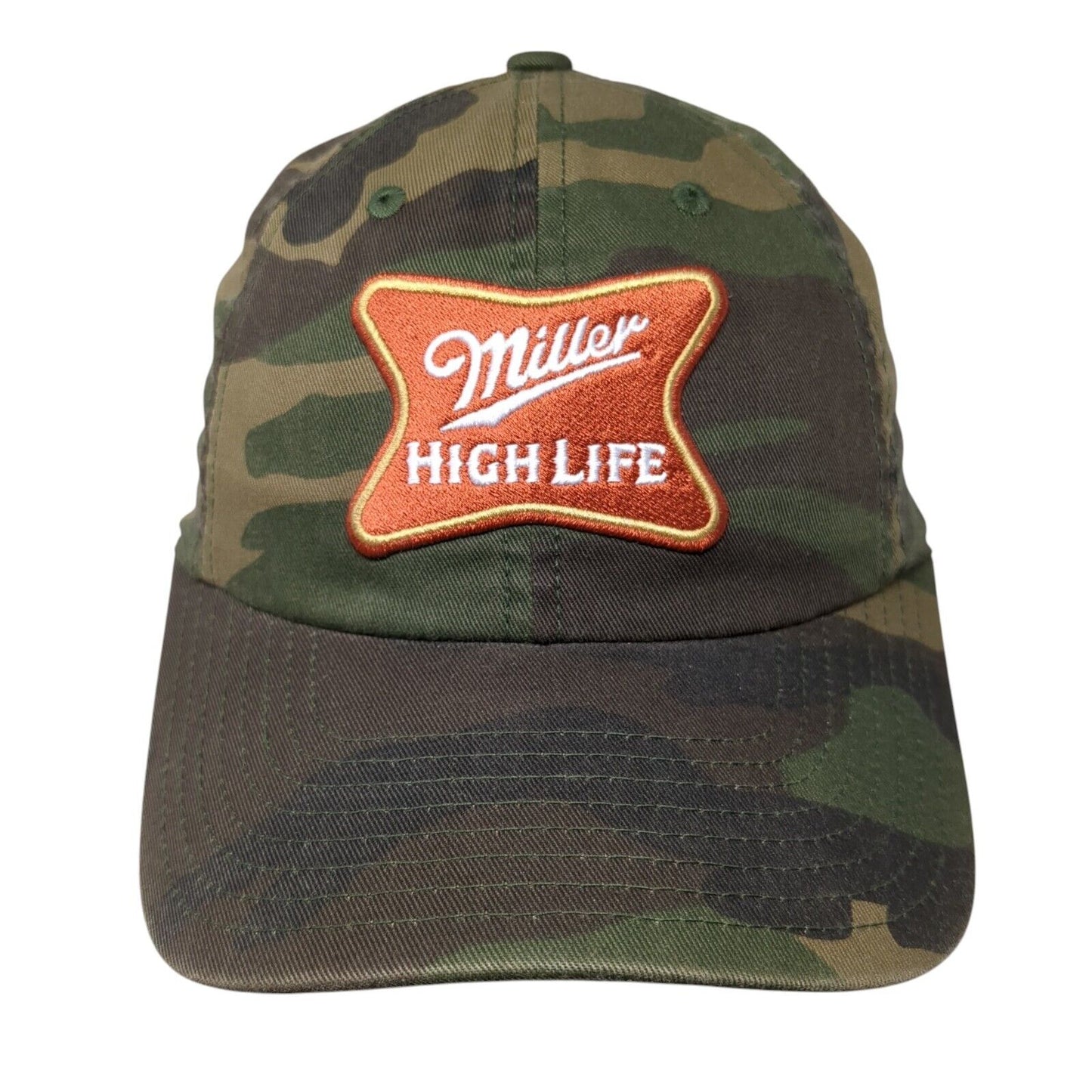 Miller High Life Slideback Hat Camo OS Adjustable Embroidered American Needle