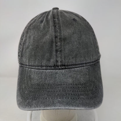Unbranded Slideback Hat Gray One Size Adjustable Solid 6 Panel Blank