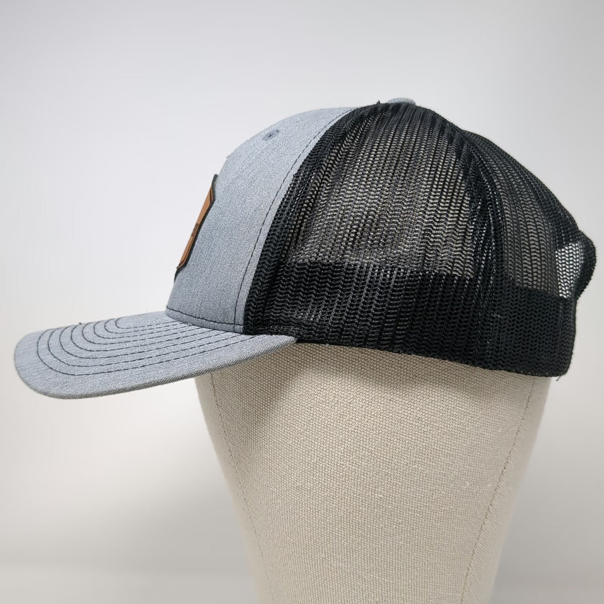 Richardson Trucker Hat Gray One Size Snapback Mesh Mesquite Creek Outfitters