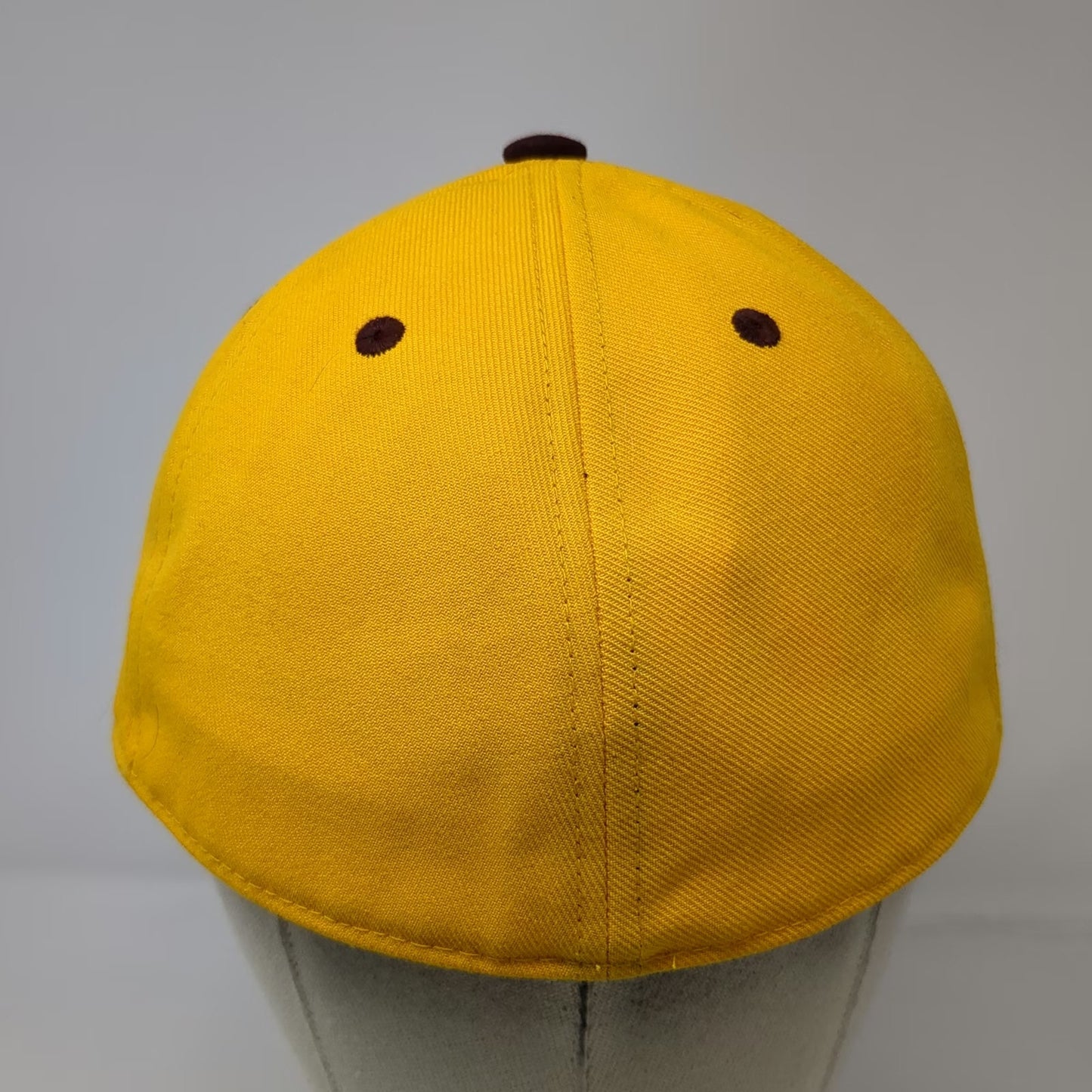 Adidas Arizona State Sun Devils NCAA Cap Yellow 7 1/4 Fitted Flat Brim Polyester