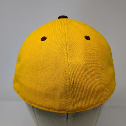 Adidas Arizona State Sun Devils NCAA Cap Yellow 7 1/4 Fitted Flat Brim Polyester