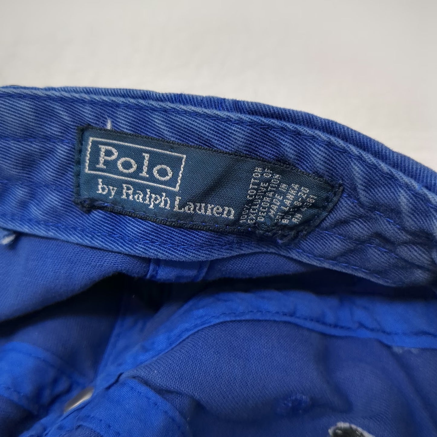 Polo Ralph Lauren Baseball Cap Blue One Size Polo Players Slideback Buckle Hat