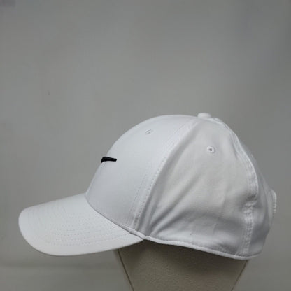 Nike Club Cap Strapback Hat White L/XL Adjustable Swoosh Dri-Fit 6 Panel