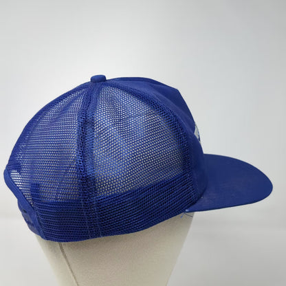 Excel Logo Trucker Hat Blue One Size Adjustable Mesh Back Embroidered Design