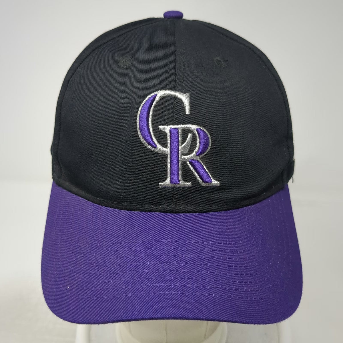 Colorado Rockies MLB OC Sports Baseball Cap Black Purple One Size Strapback Hat